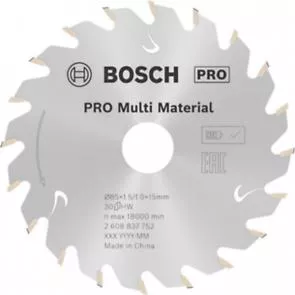 Lame standard for Multimaterial Ø85x15mm 30 dents Bosch